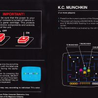 Pages from the manual for K.C. Munchkin, a home video game for the Odyssey 2