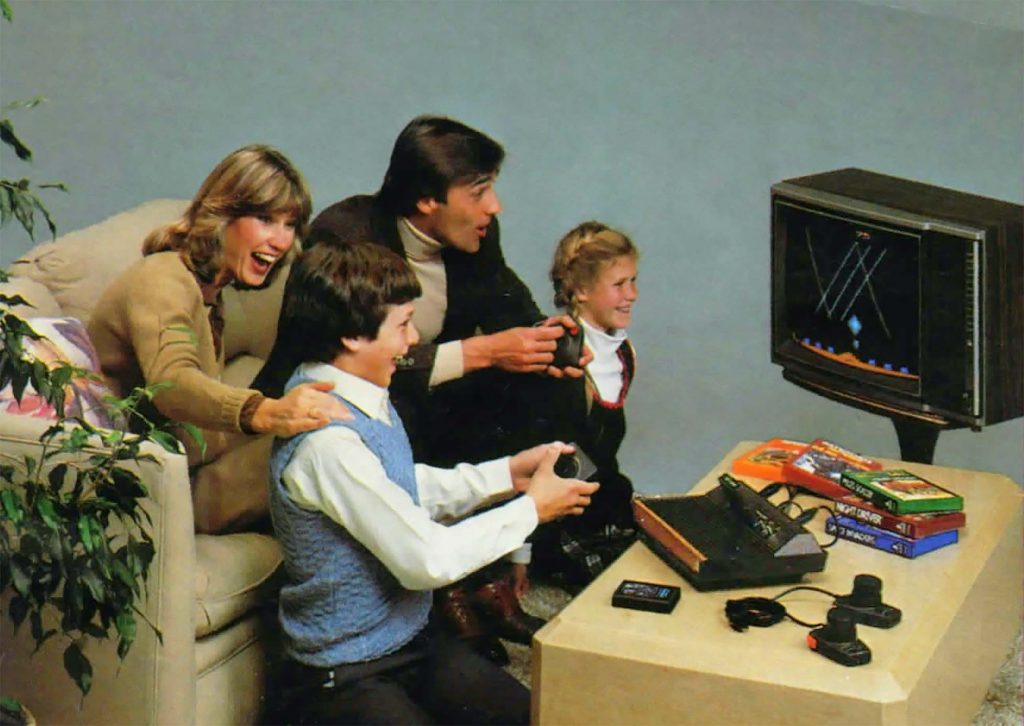 Promotional image for the Atari VCS video game console