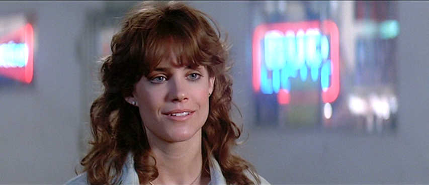 Still featuring Catherine Mary Stewart as Maggie Gordon in The Last Starfighter, a video game themed movie by Universal 1984