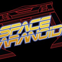 Title screen for Space Paranoids, a fictional game from Tron, a film by Disney 1982