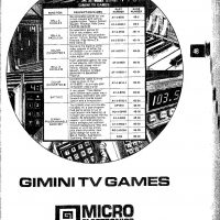 GIMINI TV game system, which later forms the basis for the Mattel Intellivision