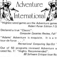 1980 magazine ad for Scott Adams' Adventure International