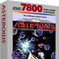 Asteroids, a video game for the Atari 7800 video game console
