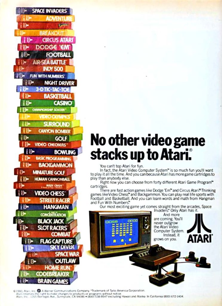 Video games for the Atari VCS video game system