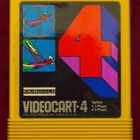 Label from a game for the Channel F, a home video game system by Fairchild 1976