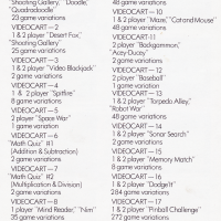 A list of Videocart games for the Channel F, a home video game console by Fairchild 1976