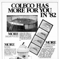 Ad for pools by Coleco, also creator of the ColecoVision video game console