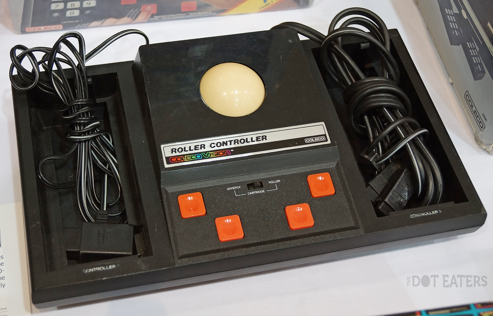 Roller Controller, a peripheral for ColecoVision, a home video game system by Coleco, 1983