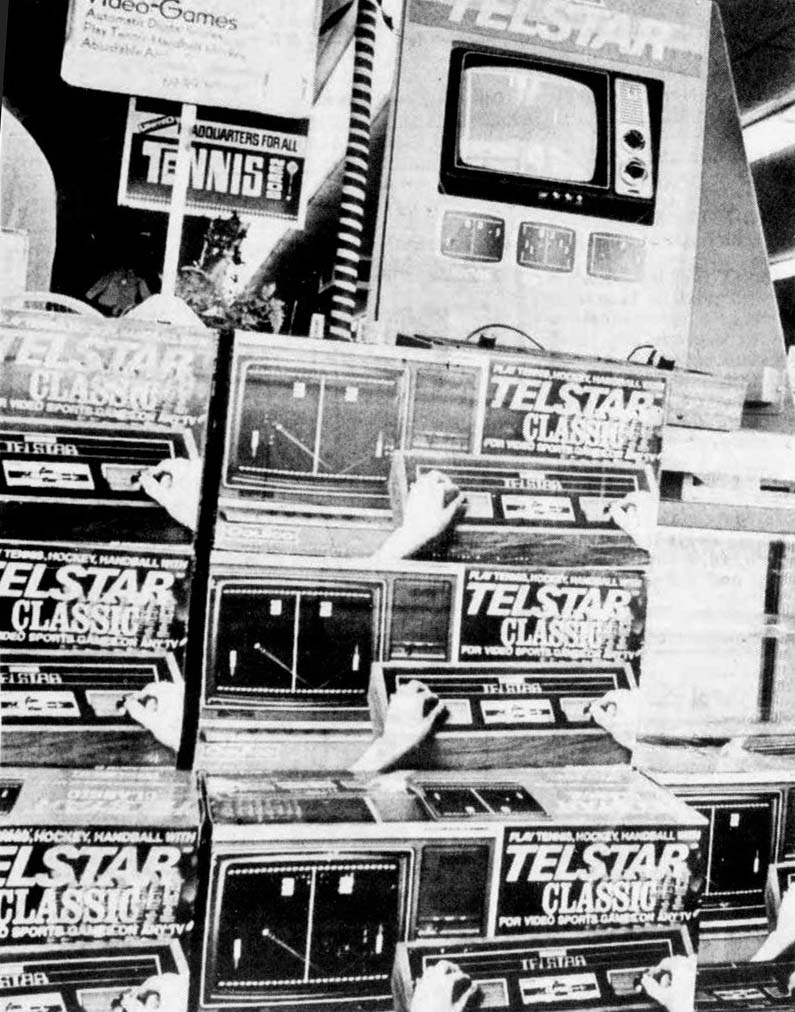 Store display for Telstar Classic video game, by Coleco