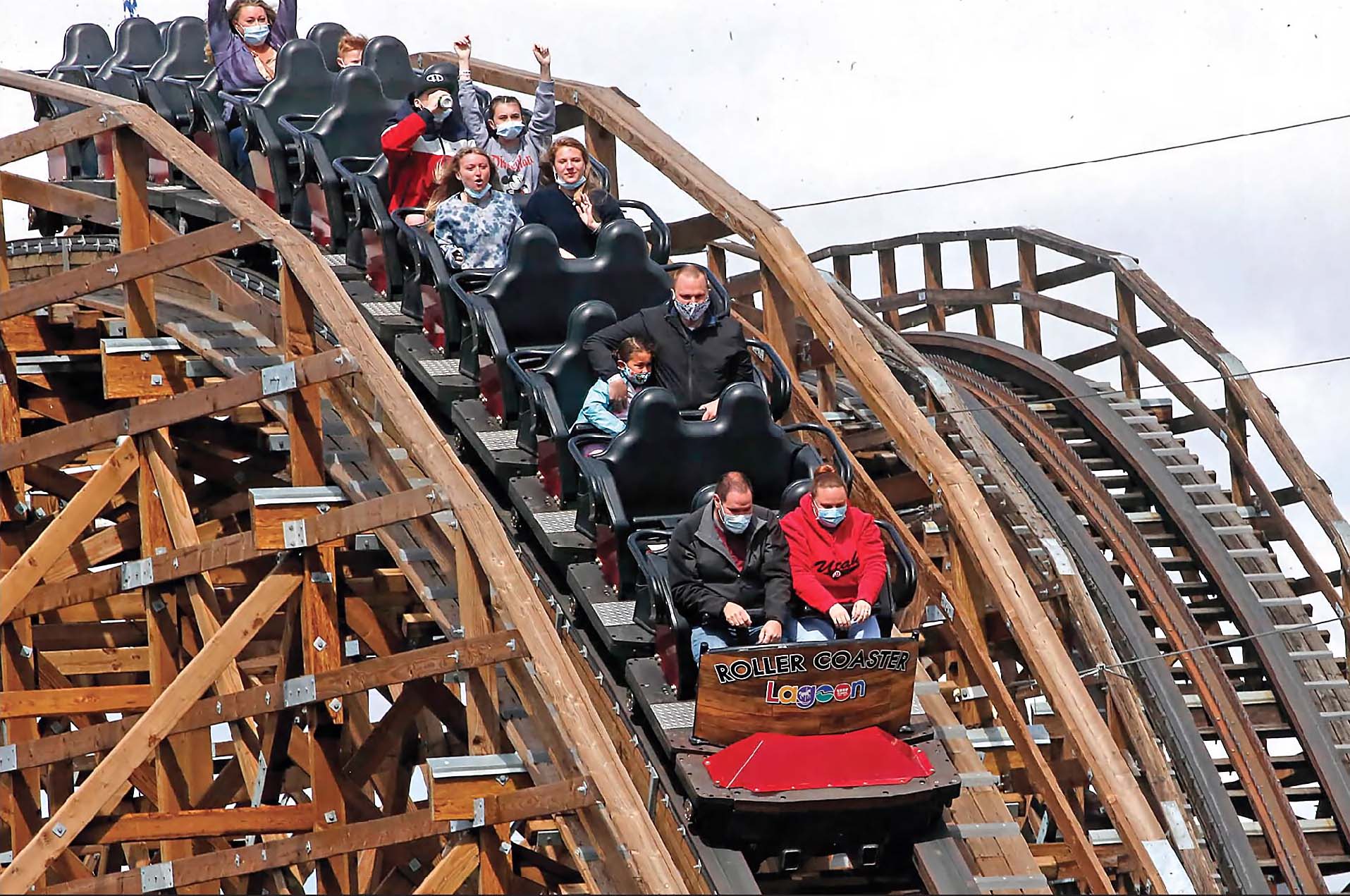 Rollercoaster at Lagoon amusement park in Utah, former employer of Nolan Bushnell