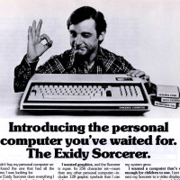 Ad for the Sorcerer, a personal computer by arcade video game maker Exidy, 1978