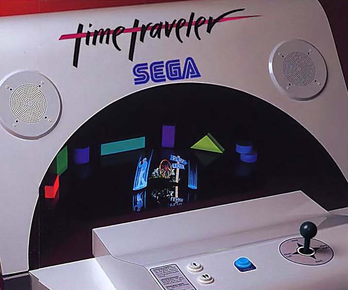 Playfield of Sega Time Traveler hologram laserdisc arcade game