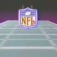 Still from NHL Football on Halcyon, a home laserdisc video game system from RDI