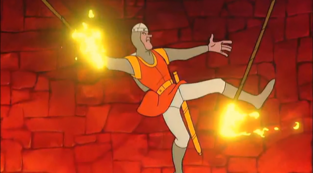 A screenshot from Dragon's Lair