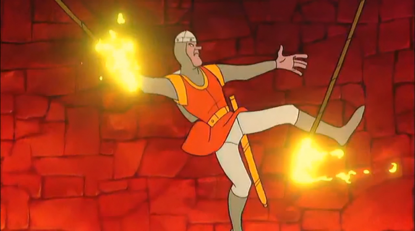 A screenshot from Dragon's Lair