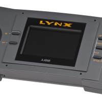 Image of the Atari Lynx handheld game unit, 1989