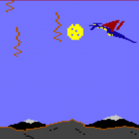 Snap of Dragonriders of Pern, a computer game for the C64 by Epyx 1983