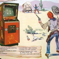 Flyer for Gun Fight, an arcade video game by Midway 1975