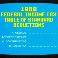 Tax program for the Intellivision, a video game console by Mattel