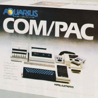 Box for the COM/PAC bundle for Aquarius, a home computer by Mattel 1983