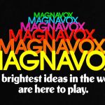 Logo for Magnavox, makers of the Odyssey 2 video game console