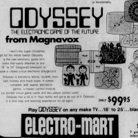 Newspaper ad for the Odyssey, the first home video game console