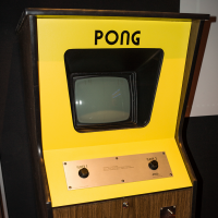 Image of PONG, a coin-op video game by Atari 1972