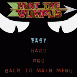 Hunt the Wumpus computer game with graphics