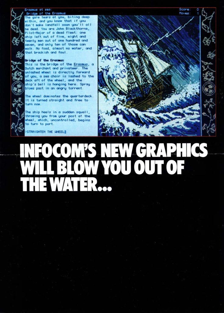Infocom introduces graphics, 1989 product brochure