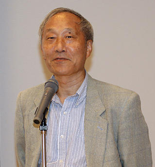 Image of Masayuki Uemura, developer of the Nintendo Famicom, at 2010 CEDEC